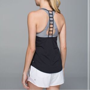 Lululemon Breezy Singlet Tank running size 8 black
